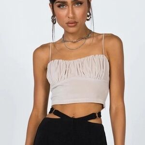 Princess Polly Pia Top Beige